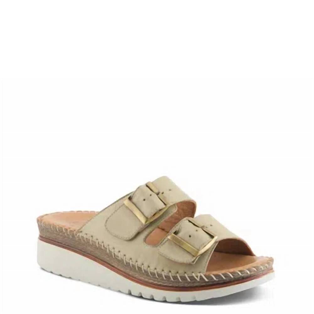 NEW SPRING STEP SHOES women's minisia wedge sandal in olive green